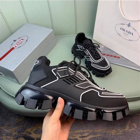 prada cloudbust sneakers black and white|Prada cloudbust thunder boots.